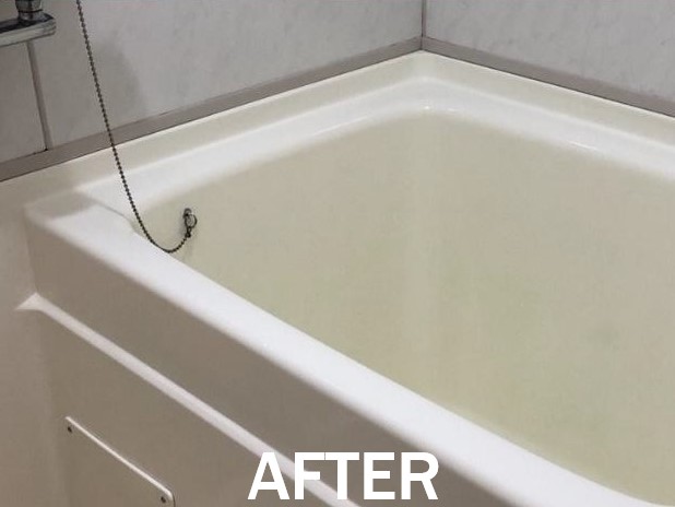 浴槽塗装　補修後