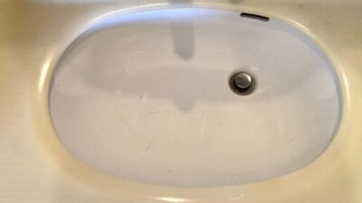 洗面ボウルのひび割れ補修｜交換せず修理【横浜市】
